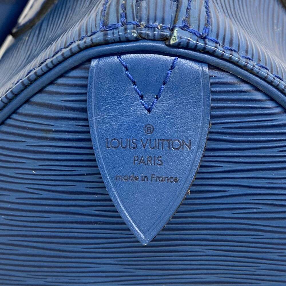 Louis Vuitton Epi Speedy 25 Handbag M43015 Toledo Blue Women's - Picture 5 of 12
